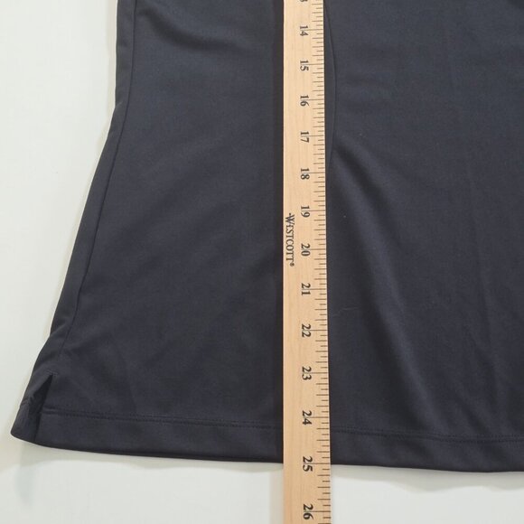 Nike Golf Polo Tour Performance Golf Polo Women L Black Dri Fit SS Stretch Sport - Picture 9 of 15